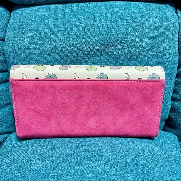 Snoopy Peanuts Multicolor Leather 12 credit cards pockets long Wallet - Picture 5 of 9